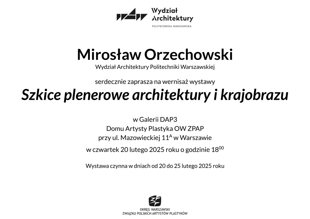 Miroslaw Orzechowski zaproszenie 1