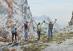 Katarzyna Bukowska-Afirmacja życia-akwarela-papier-2021-36 x 51 cm