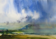 Deszczowa dolina, 50x70cm, 2016